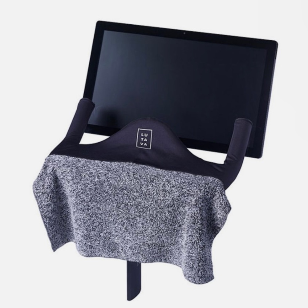 Lutava Grip - Antimicrobial Peloton Handle Cover -Black Heather Grey
